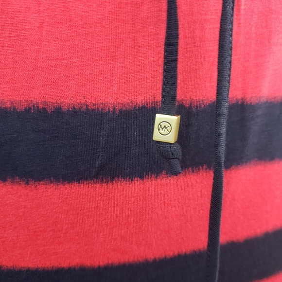 Michael Kors Striped Drawstring Waist Dress Sz S - Picture 4 of 8